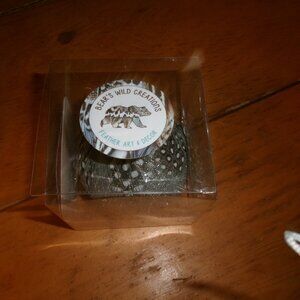 New Art deco christmas ornament Feathers glitter gorgeous 3 in